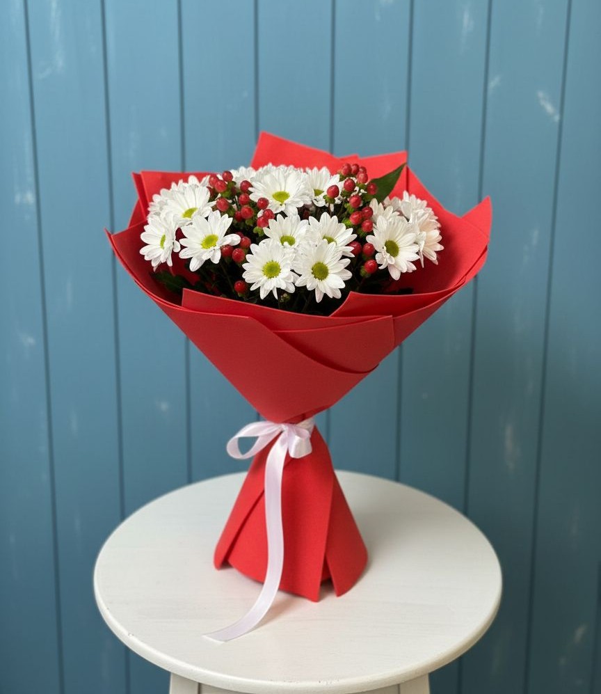 Букет цветов из: Хризантемы в Таштаголе