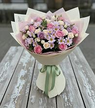 Букет цветов из:  Розы и Хризантемы в Таштаголе