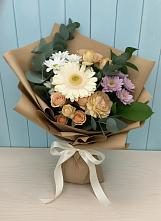 Букет цветов из:  Герберы и Хризантемы в Таштаголе
