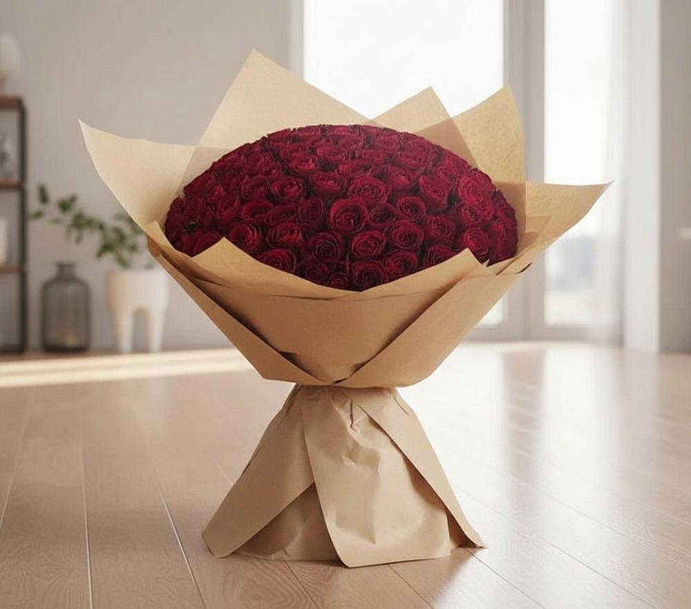 Букет 101 Красная роза в Таштаголе