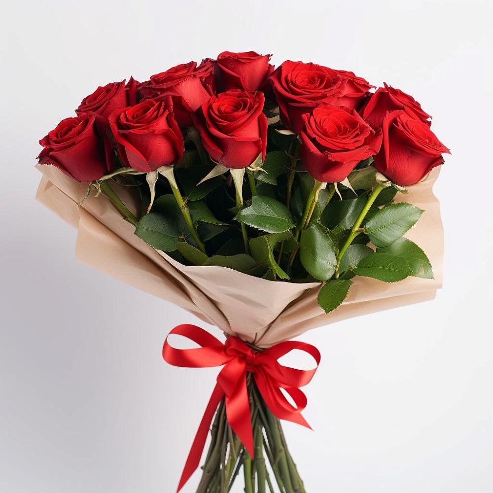 Букет 11 Красных роз Эдлесс Лав в Таштаголе